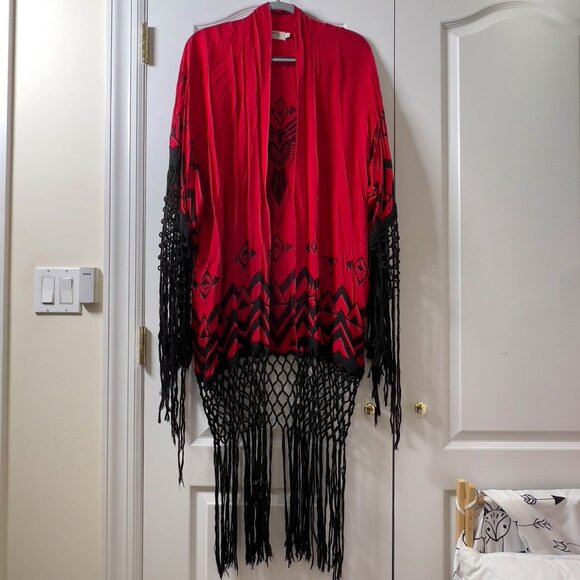 Spell Tops - Rare Spell & Gypsy Opium Red Kimono OS